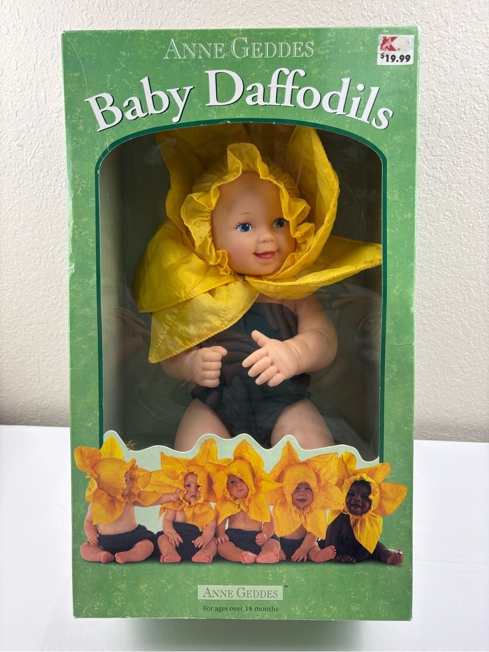 NIB Vintage RARE 1997 Anne Geddes “Baby Daffodils” artist doll